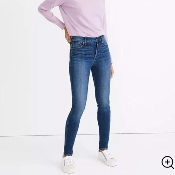 Top rated! Madewell 10" High-Rise‎ Skinny Jeans in Bradshaw Wash, size 24 - Picture 4 of 16